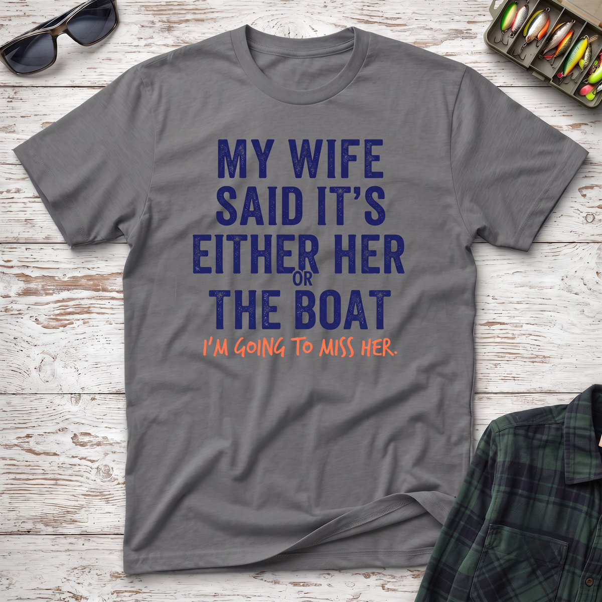 Her Or The Boat T-Shirt
