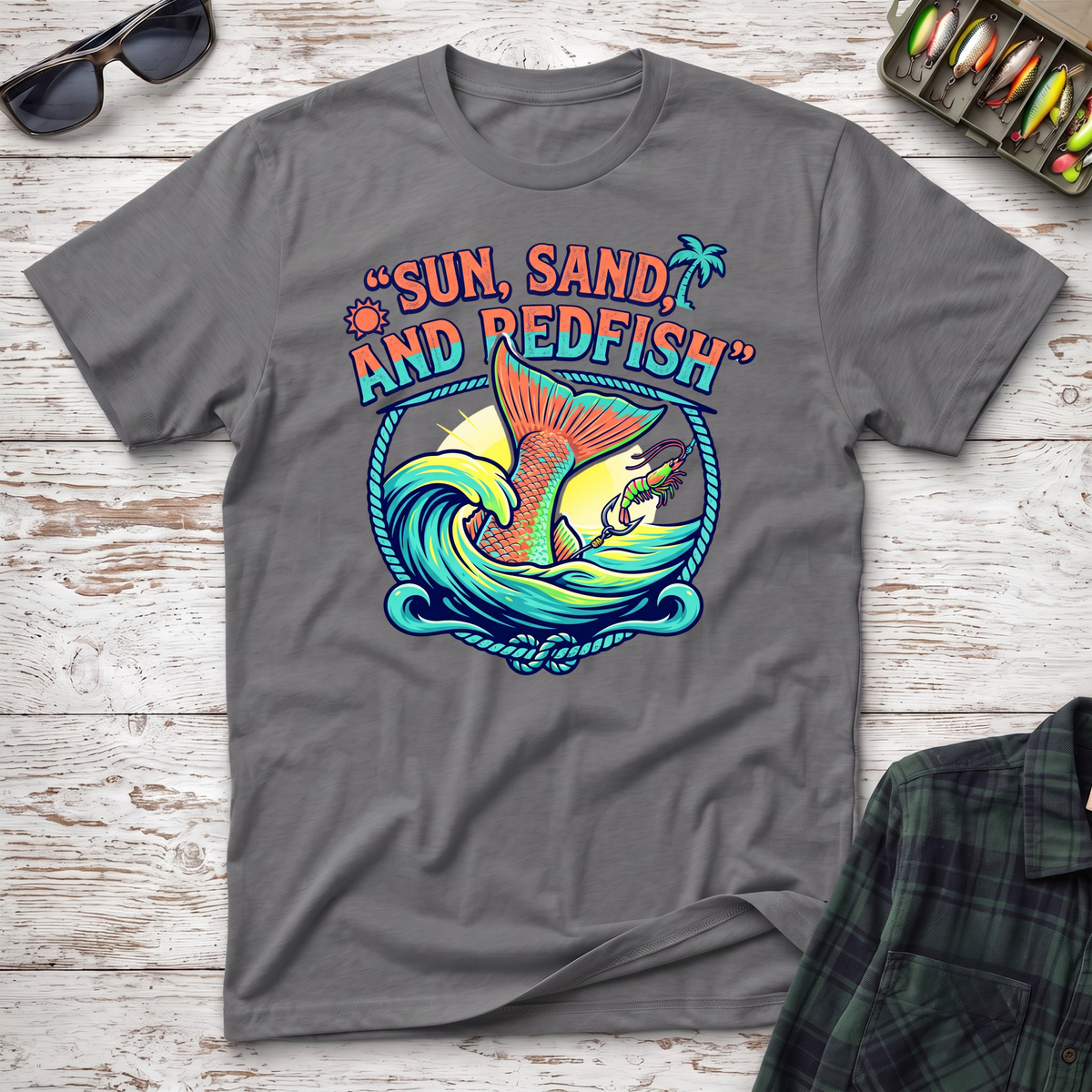 Sun, Sand and Redfish T-Shirt