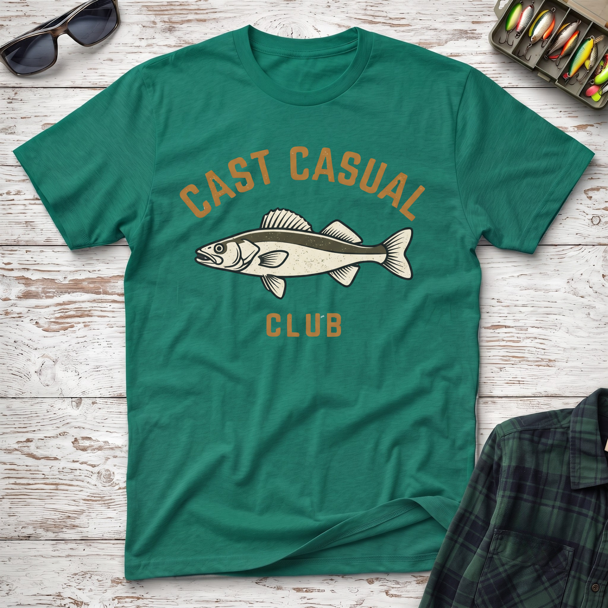 Cast Casual Club Walleye T-Shirt