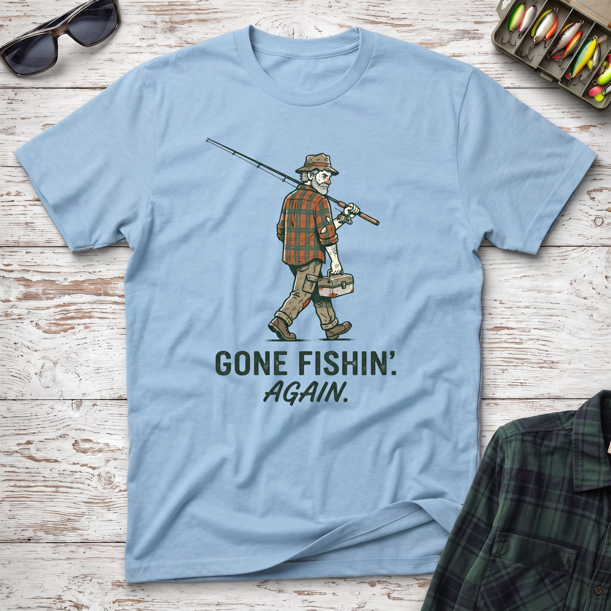 Gone Fishin' Again T-Shirt