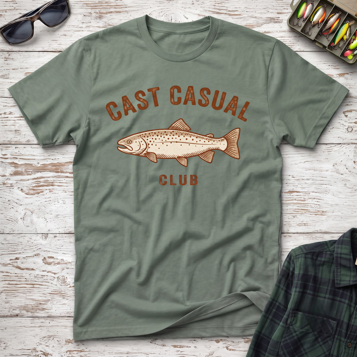 Cast Casual Club Brown T-Shirt