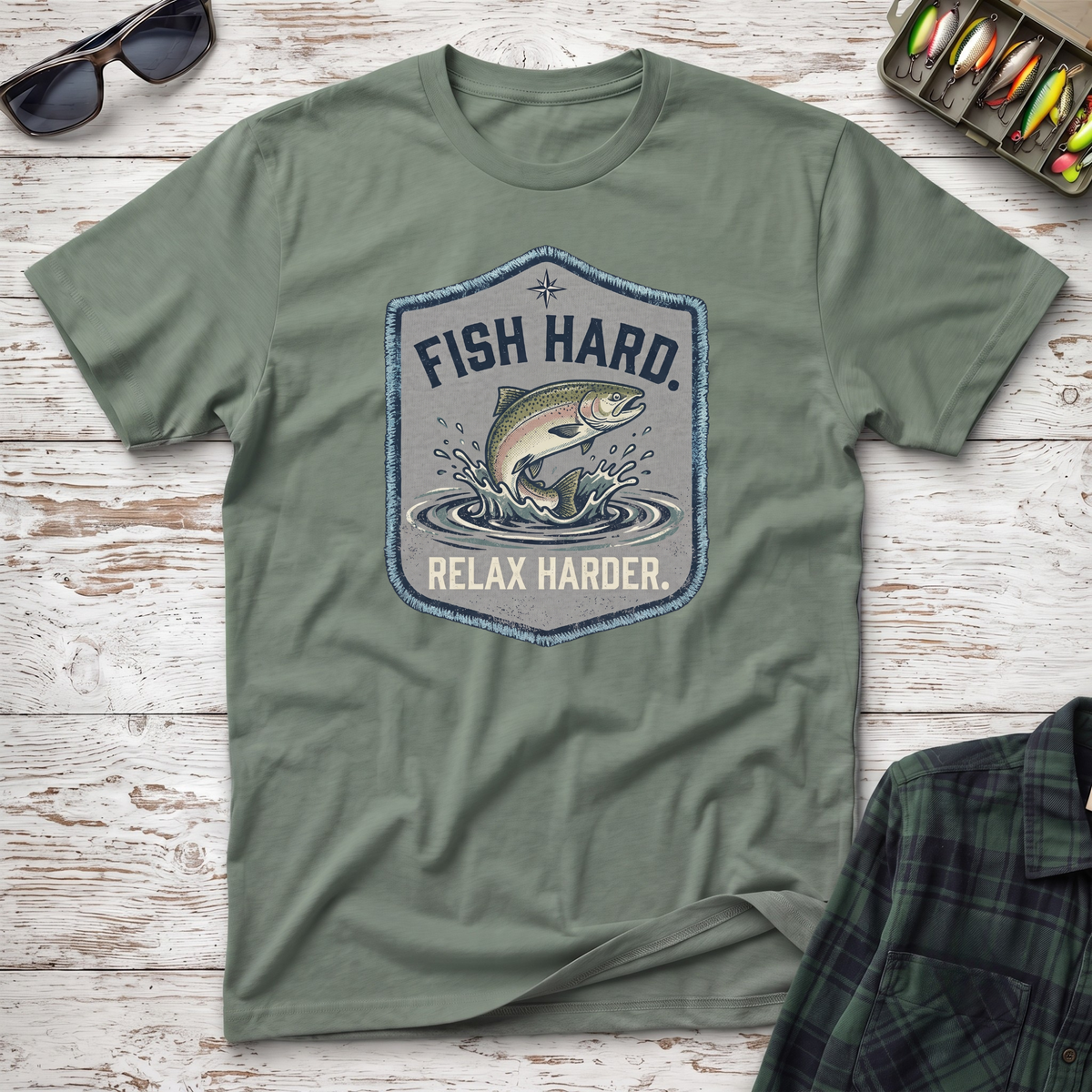 Fish Hard Salmon T-Shirt