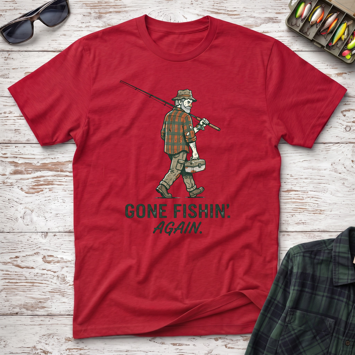 Gone Fishin' Again T-Shirt