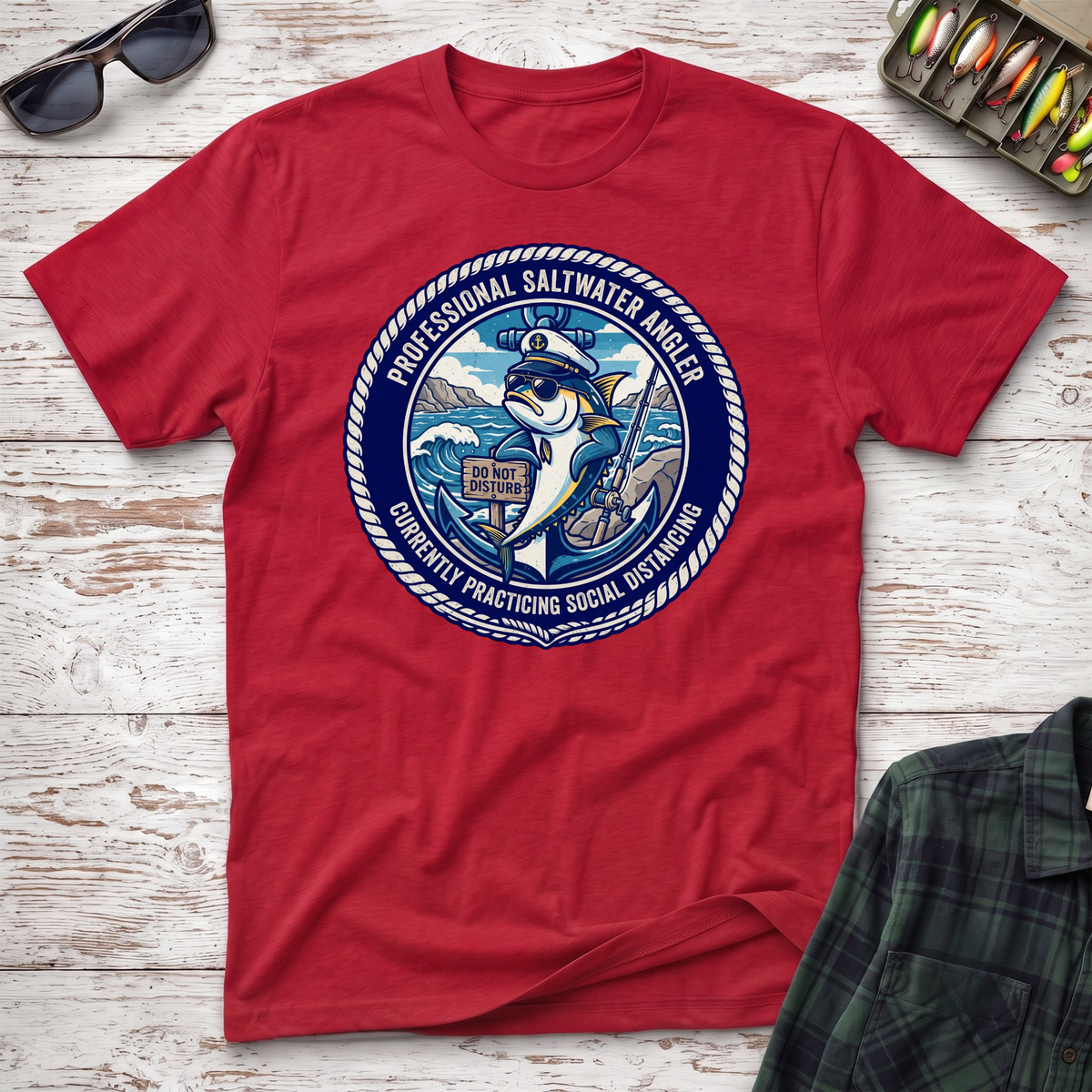 Social Distancing Saltwater T-Shirt