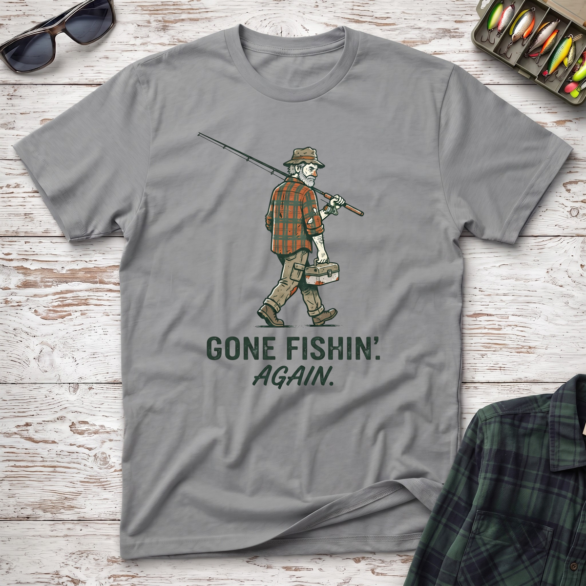Gone Fishin' Again T-Shirt